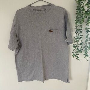 Pendleton Men’s Short Sleeve Deschutes Pocket Tee Grey Basic Tee Size Medium